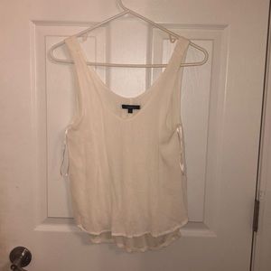 white loose tank